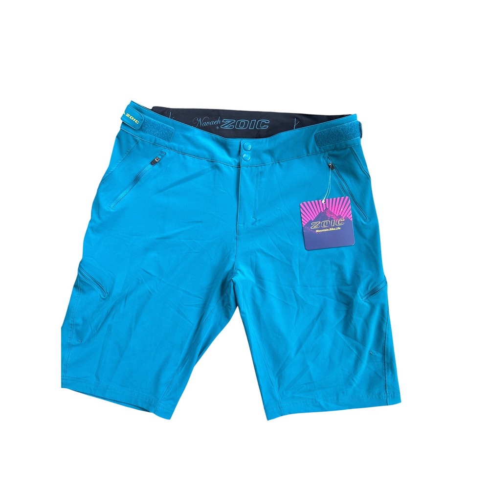 Zoic Navaeh Mountain Bike Shorts Women XL Ocean Blue New With Tags #4104NEVA
